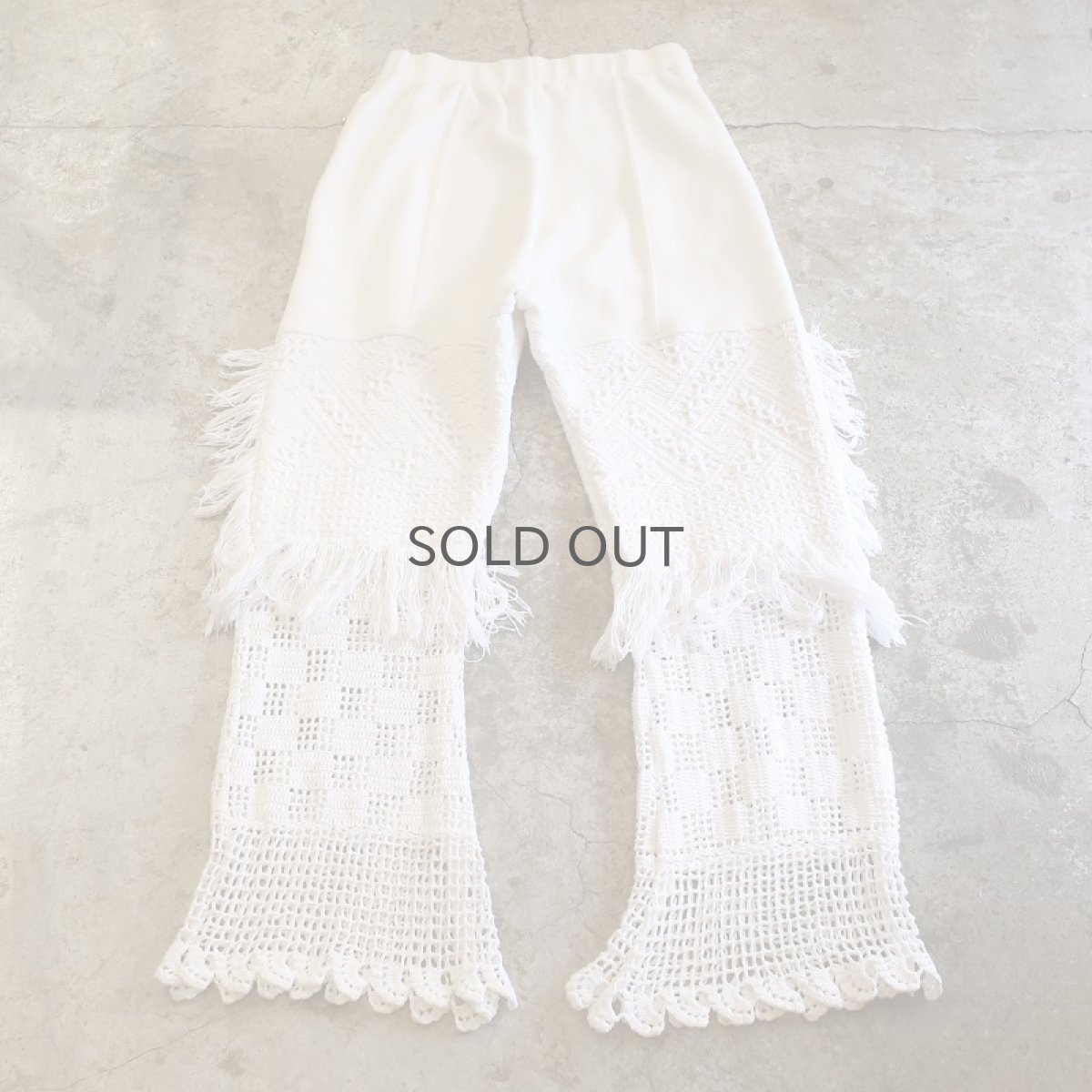 画像2: 【Wiz&Witch】VINTAGE LACE FLARE PANTS / W23~ (2)