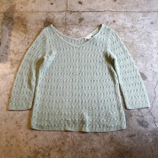 画像1: MESH DESIGN L/S TOPS / Ladies S (1)