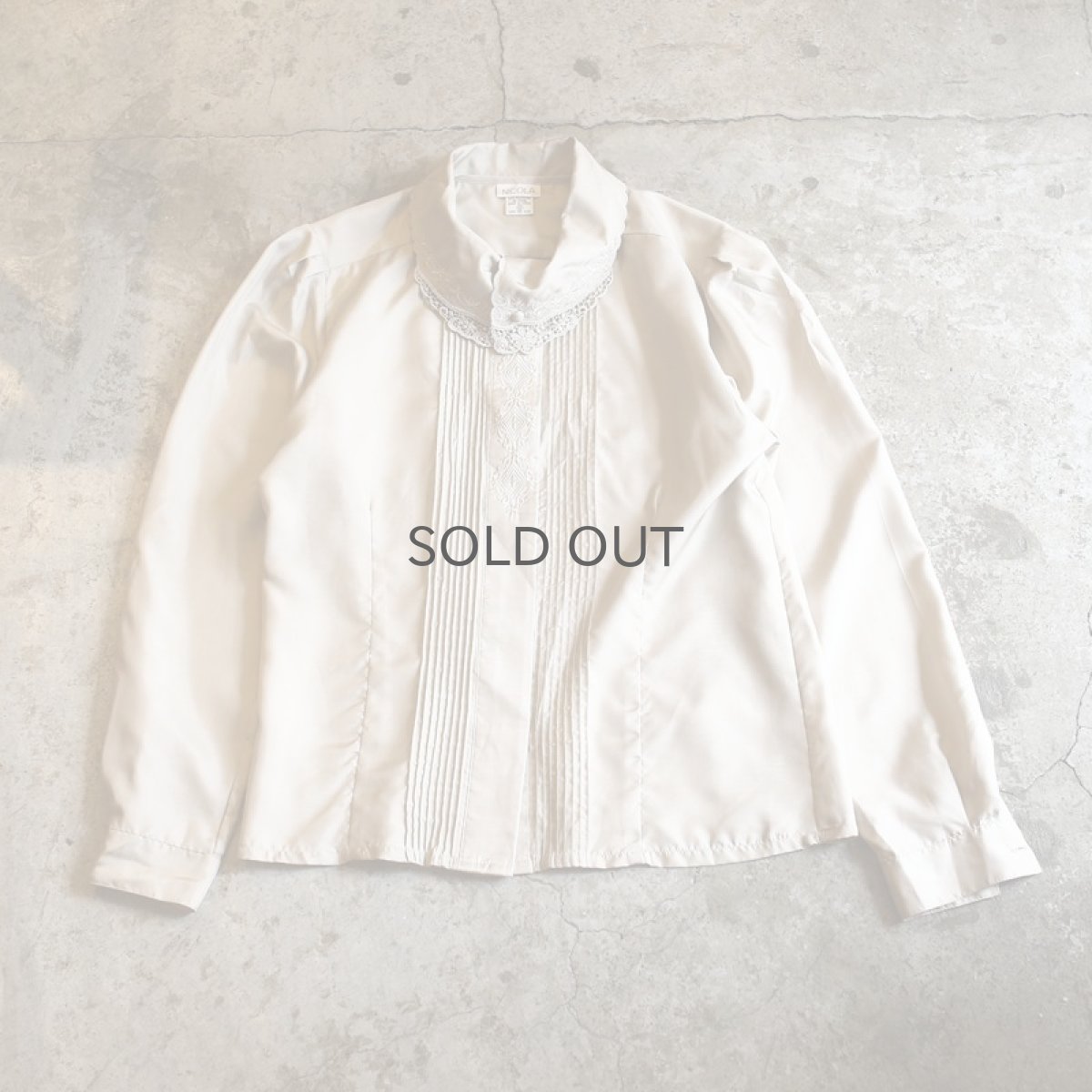 画像1: LACE DEISGN L/S SHIRT / Ladies M (1)