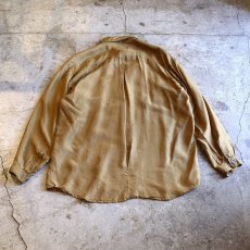 画像2: DESIGN L/S SILK OVER SHIRT / Ladies M (2)