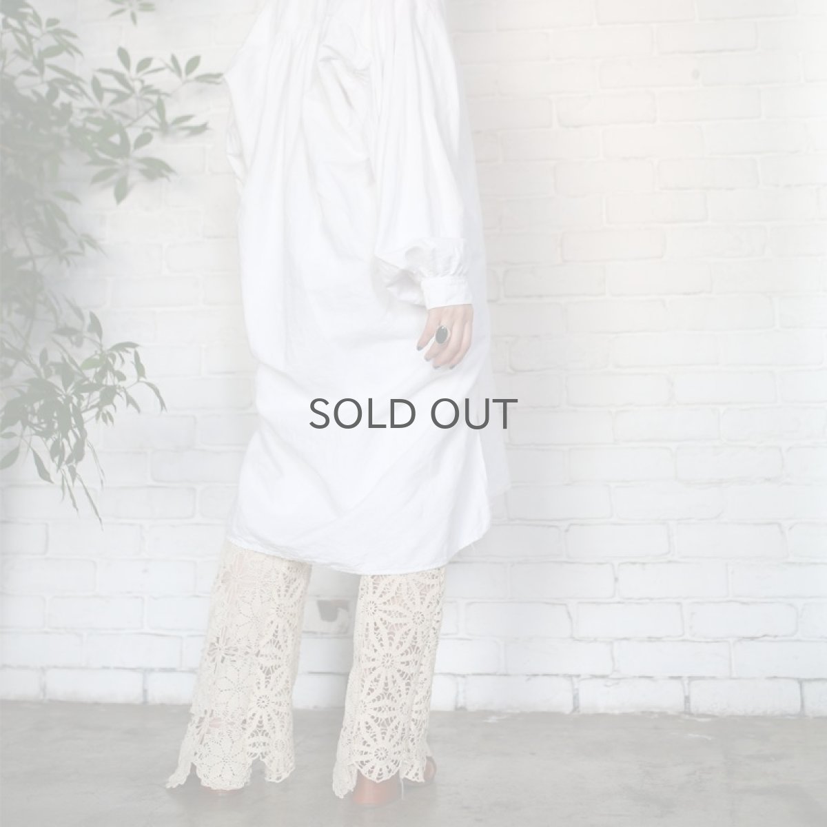 画像7: 【Wiz&Witch】VINTAGE LACE FLARE PANTS / W26~ (7)