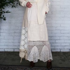 画像1: 【Wiz&Witch】VINTAGE LACE LONG SKIRT / W27~ (1)