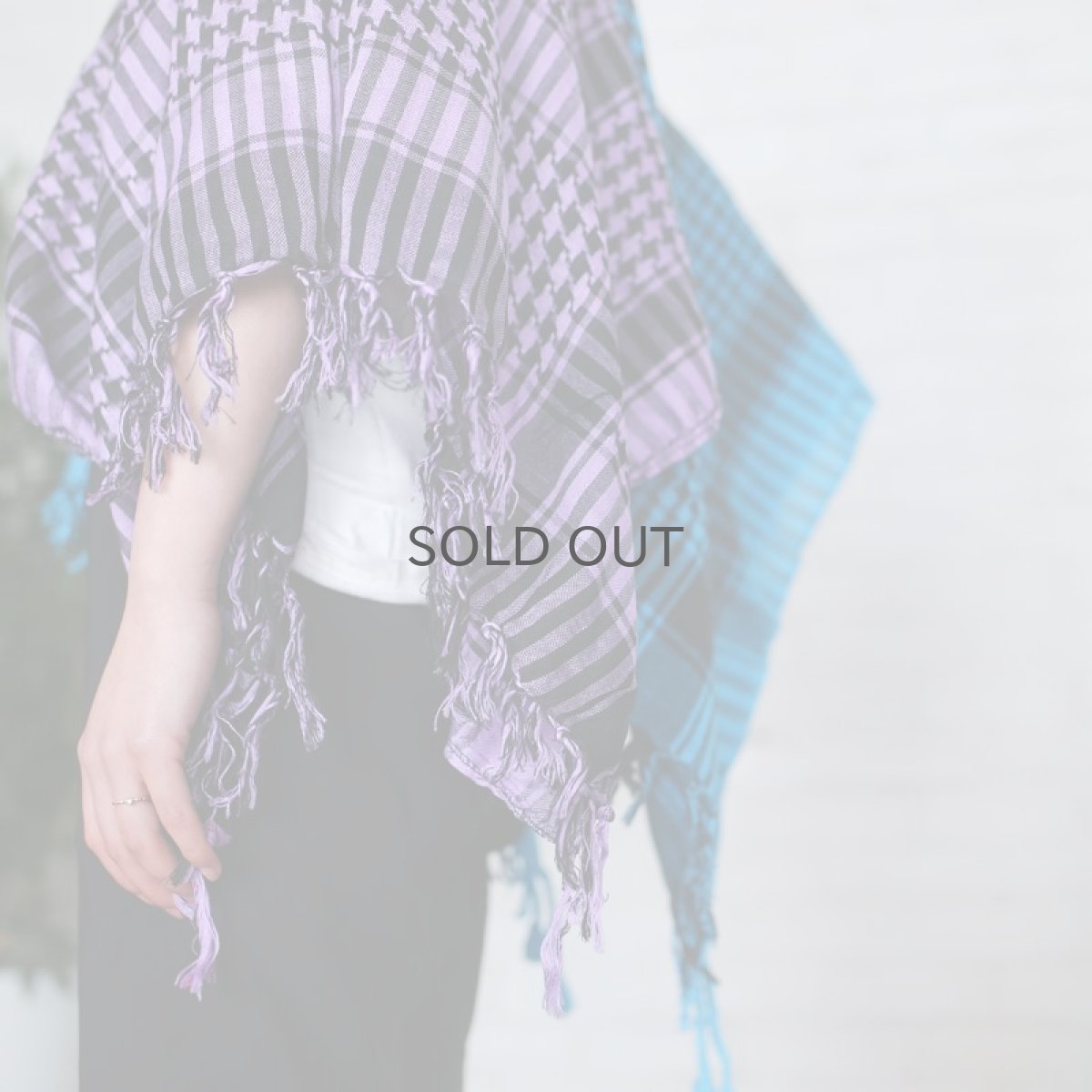 画像2: 【Wiz&Witch】"HOOK UP" AFGHAN PONCHO JACKET / FREE (2)