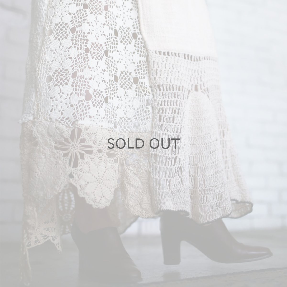 画像5: 【Wiz&Witch】VINTAGE LACE LONG SKIRT / W27~ (5)