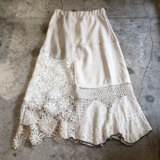 画像7: 【Wiz&Witch】VINTAGE LACE LONG SKIRT / W27~ (7)