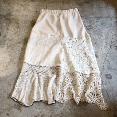 画像8: 【Wiz&Witch】VINTAGE LACE LONG SKIRT / W27~ (8)