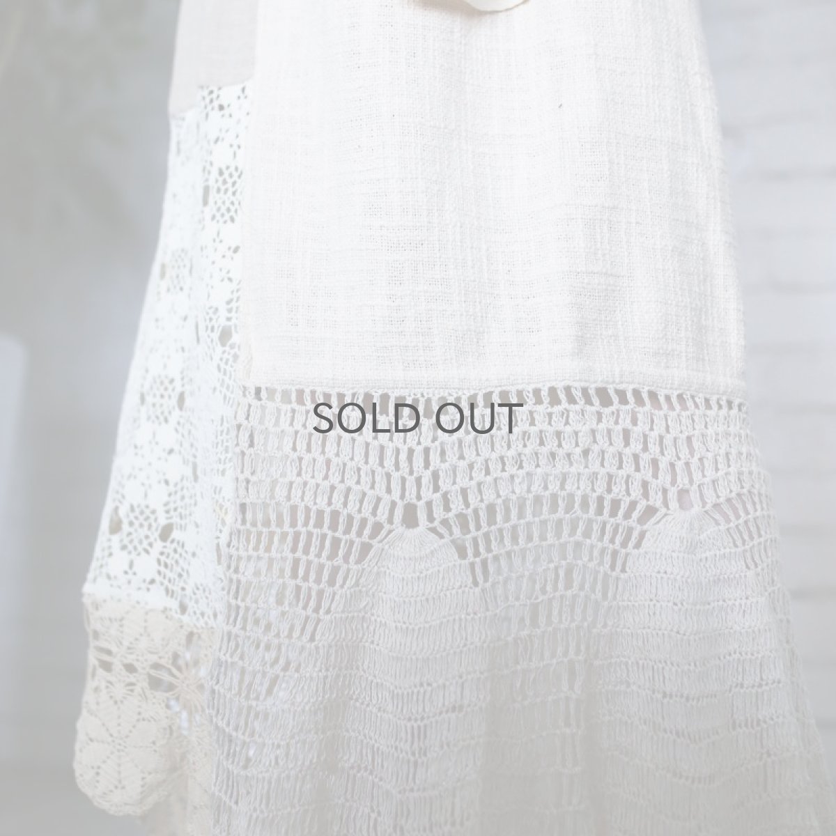 画像4: 【Wiz&Witch】VINTAGE LACE LONG SKIRT / W27~ (4)