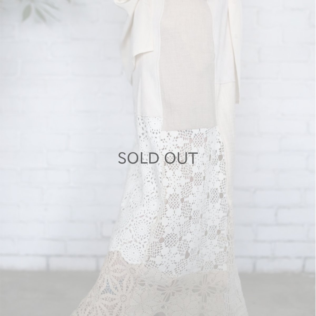 画像3: 【Wiz&Witch】VINTAGE LACE LONG SKIRT / W27~ (3)