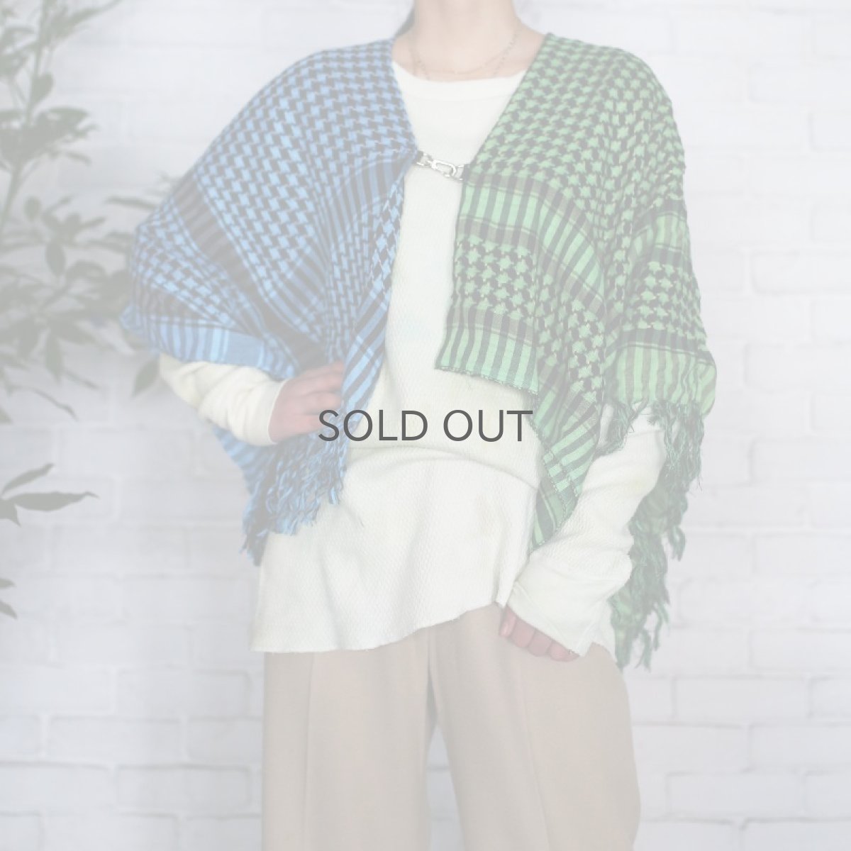 画像1: 【Wiz&Witch】"HOOK UP" AFGHAN PONCHO JACKET / FREE (1)