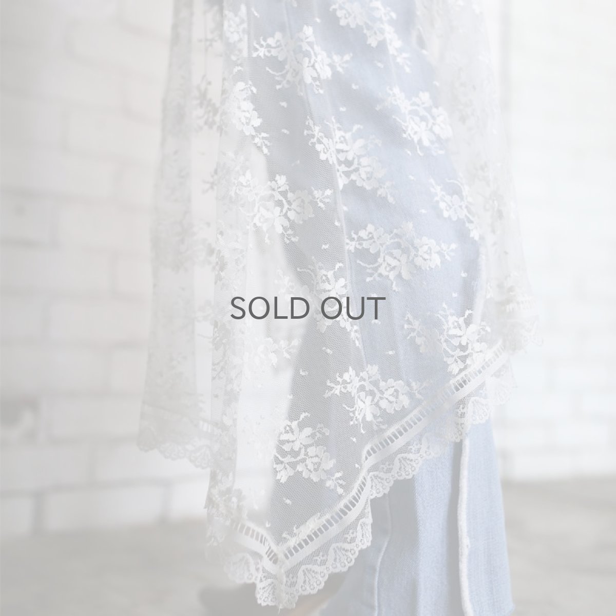 画像6: 【Wiz&Witch】VINTAGE LACE LAYERED WRAP SKIRT / FREE (6)