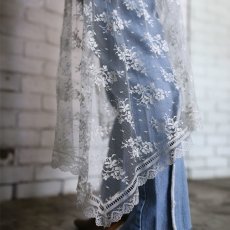 画像6: 【Wiz&Witch】VINTAGE LACE LAYERED WRAP SKIRT / FREE (6)