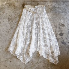 画像7: 【Wiz&Witch】VINTAGE LACE LAYERED WRAP SKIRT / FREE (7)