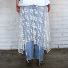 画像3: 【Wiz&Witch】VINTAGE LACE LAYERED WRAP SKIRT / FREE (3)