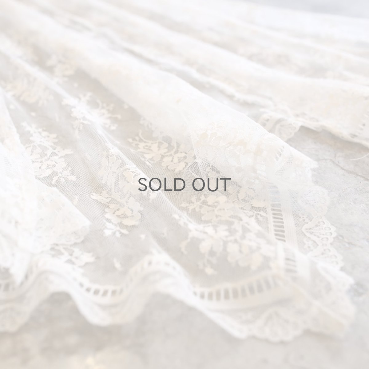 画像11: 【Wiz&Witch】VINTAGE LACE LAYERED WRAP SKIRT / FREE (11)