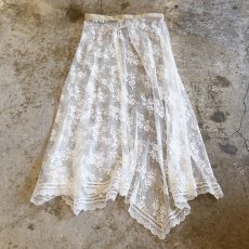 画像8: 【Wiz&Witch】VINTAGE LACE LAYERED WRAP SKIRT / FREE (8)