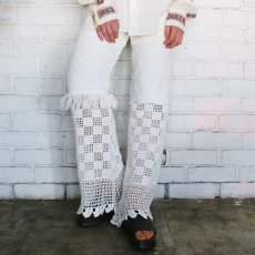 画像3: 【Wiz&Witch】VINTAGE LACE FLARE PANTS / FREE (3)