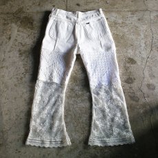 画像2: 【Wiz&Witch】VINTAGE LACE FLARE PANTS / W29 (2)