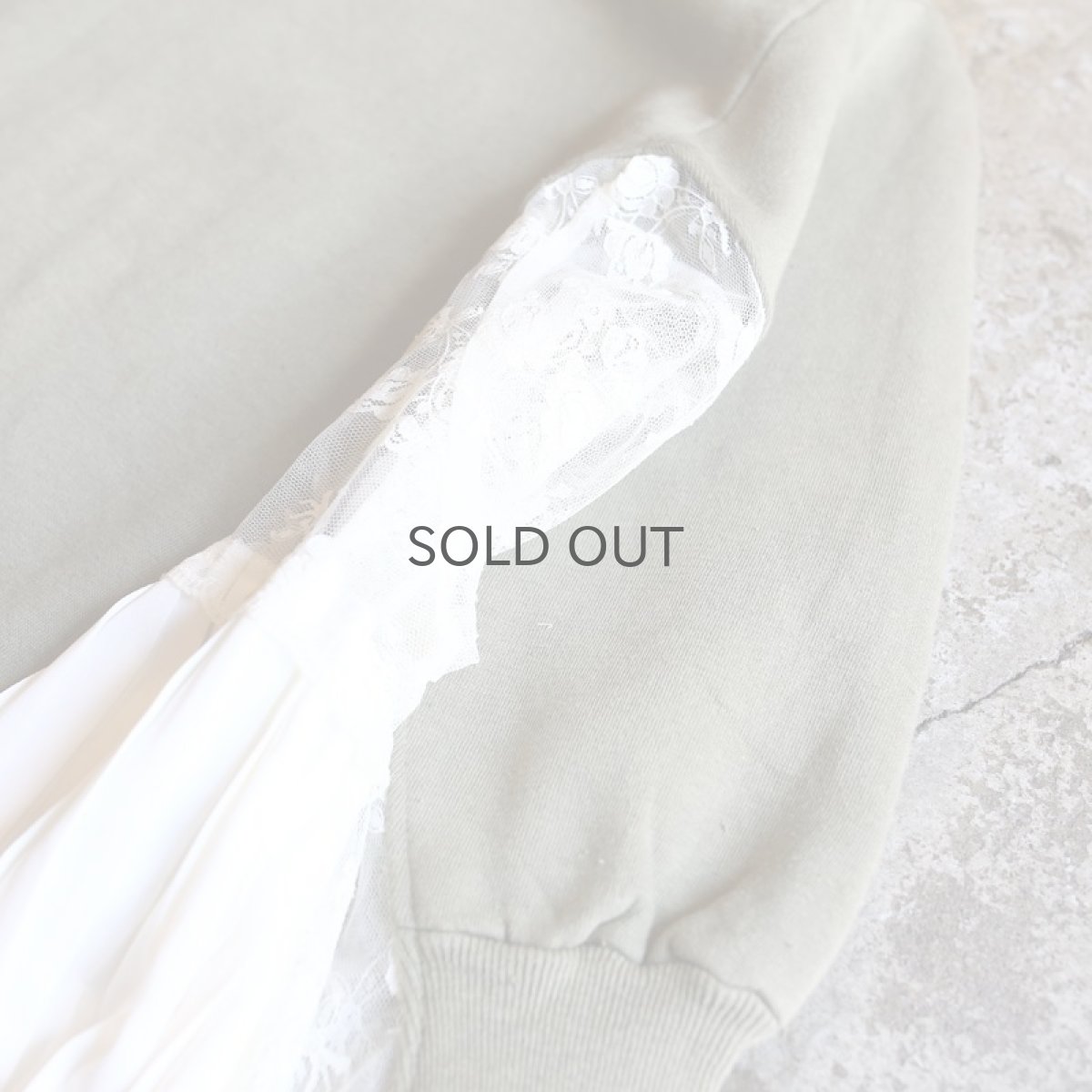 画像4: 【Wiz&Witch】"UNITED" VINTAGE LACE SWEAT / OS (4)