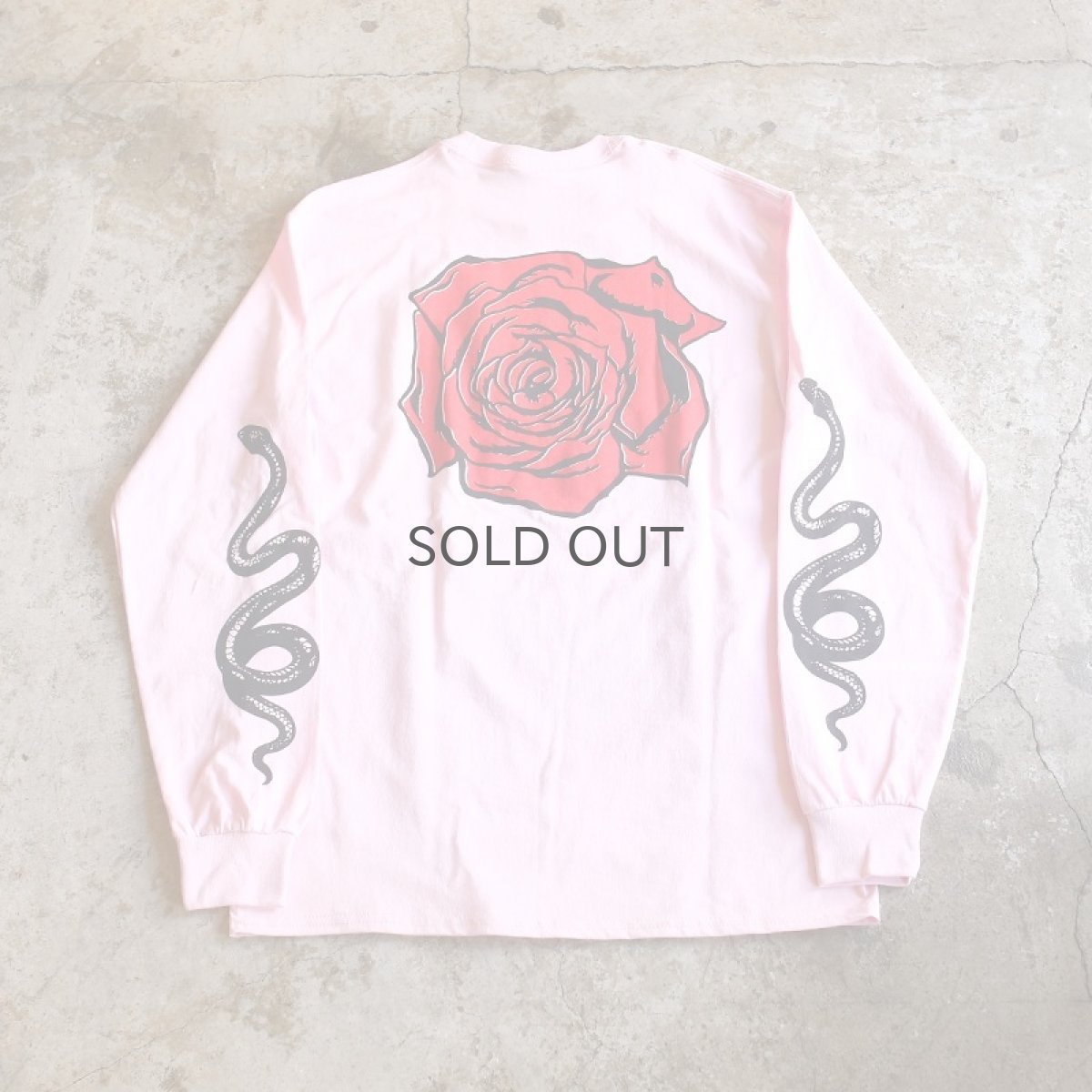 画像1: UNDERLAND 別注【JESUS AND JOHN】ROSE L/S T-SHIRTS / PINK (1)