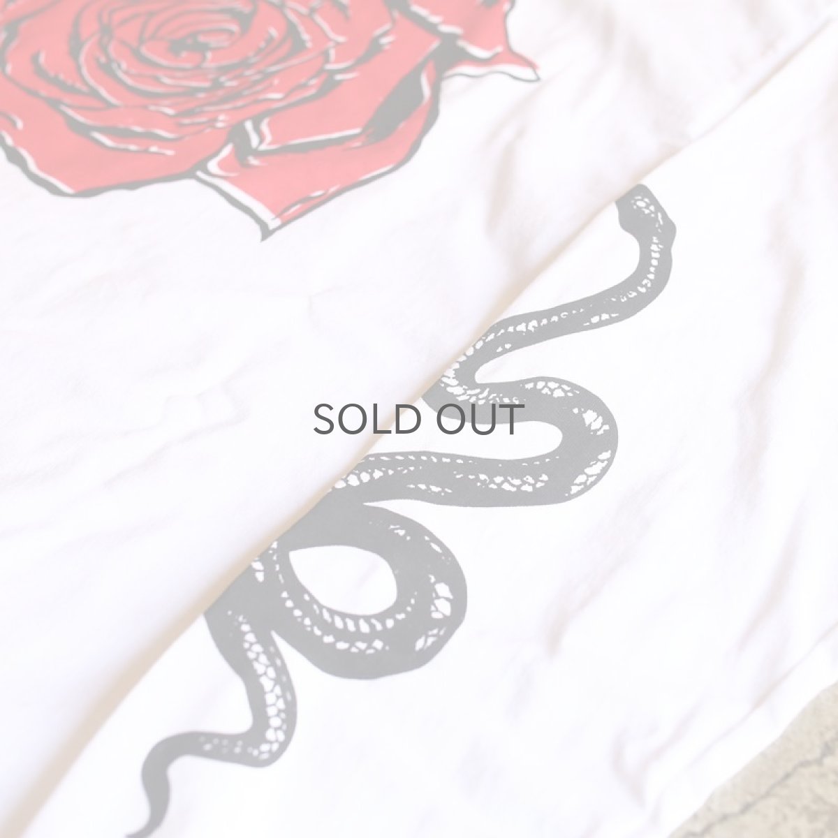 画像4: UNDERLAND 別注【JESUS AND JOHN】 BACK ROSE L/S T-SHIRTS / WHITE (4)