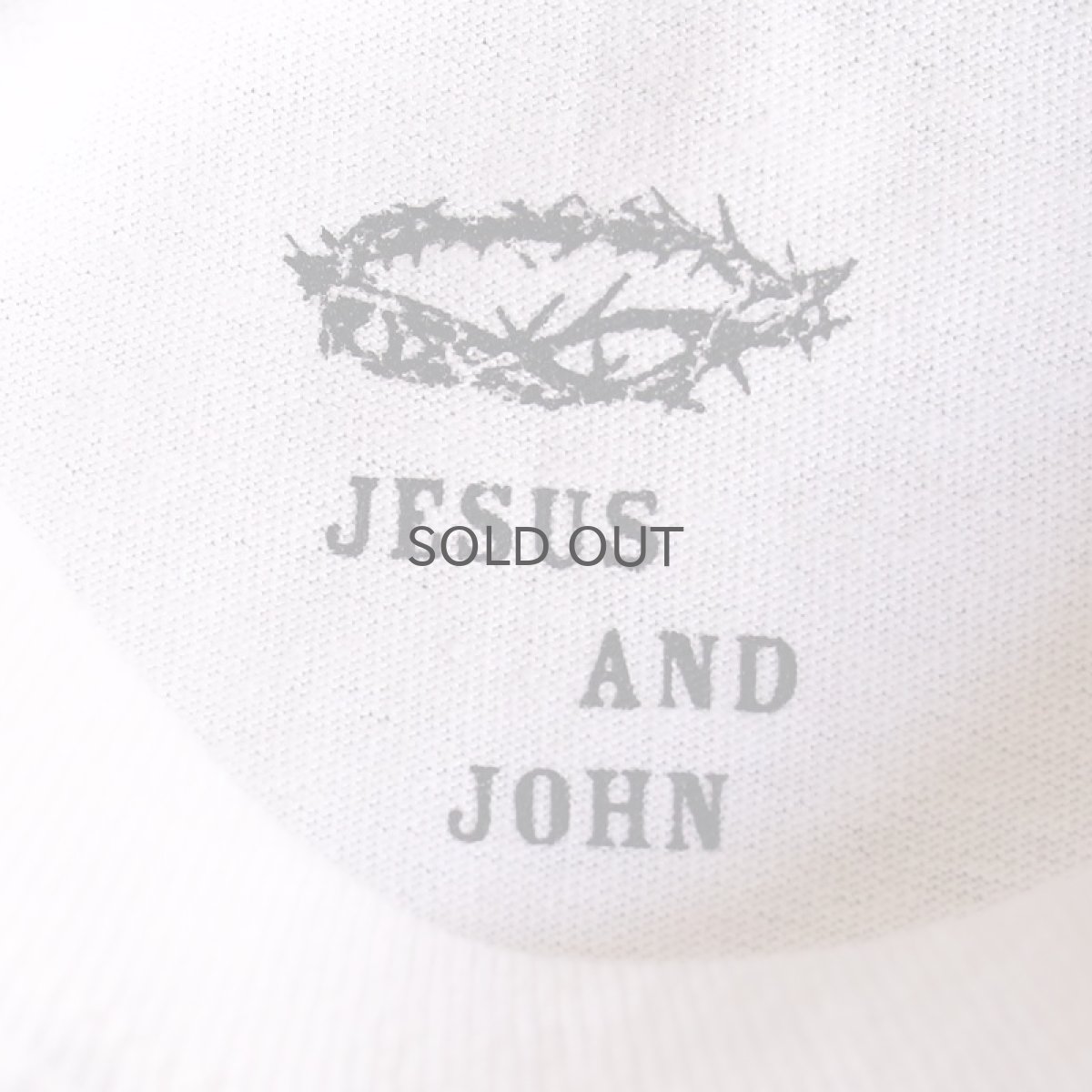 画像5: UNDERLAND 別注【JESUS AND JOHN】 BACK ROSE L/S T-SHIRTS / WHITE (5)