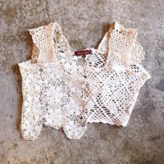 画像1: 【Wiz&Witch】"UNITED" VINTAGE LACE N/S TOPS / OS (1)