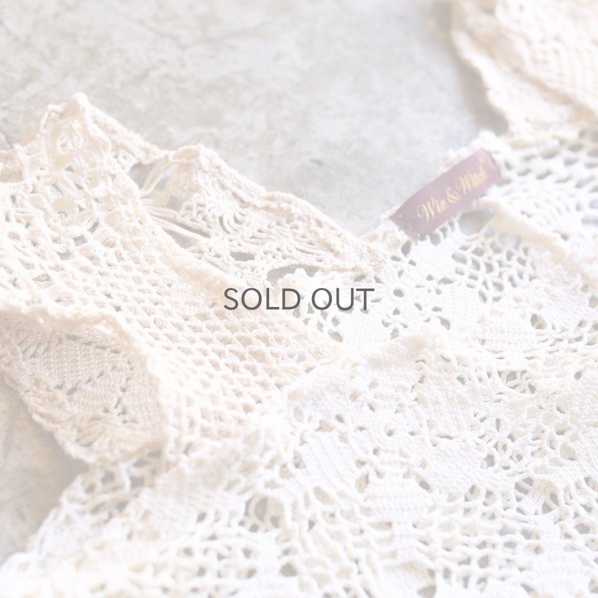 画像3: 【Wiz&Witch】"UNITED" VINTAGE LACE N/S TOPS / OS (3)