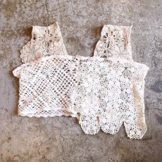 画像2: 【Wiz&Witch】"UNITED" VINTAGE LACE N/S TOPS / OS (2)