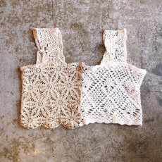 画像2: 【Wiz&Witch】"UNITED" VINTAGE LACE N/S TOPS / OS (2)