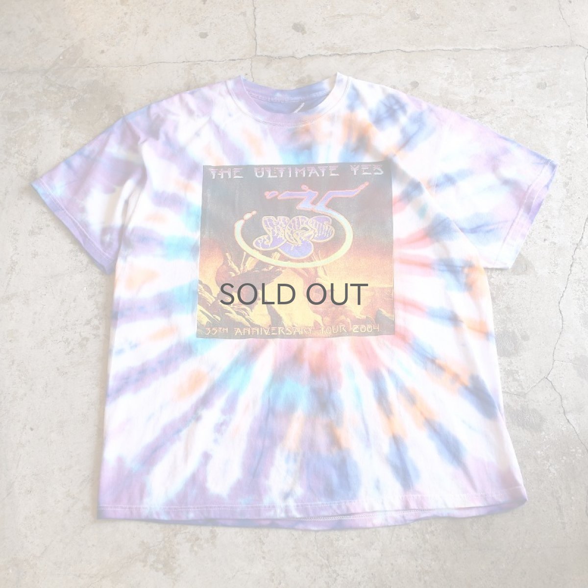 画像1: "yes" TIE DYE ROCK TEE / Men's XL (1)