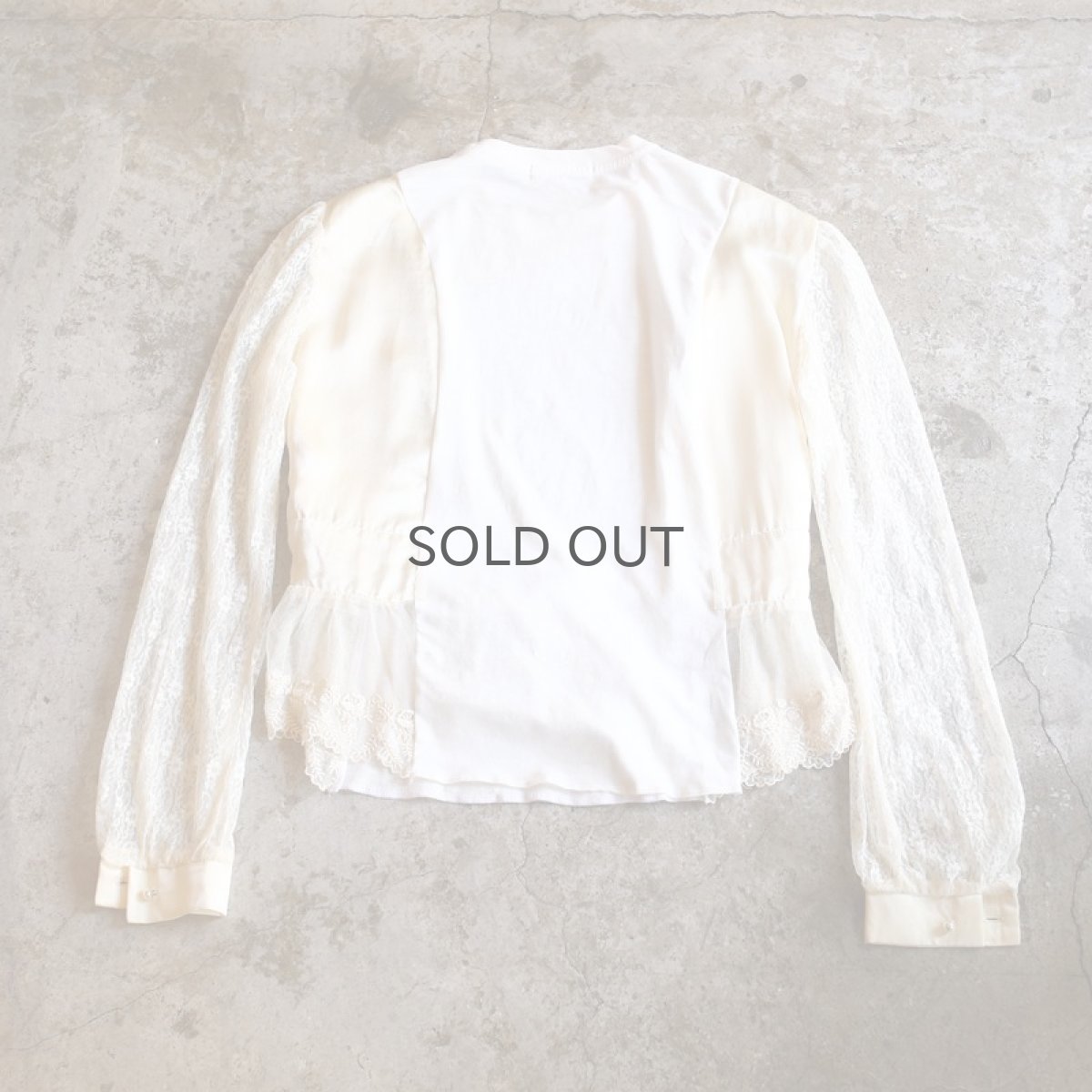画像10: 【Wiz&Witch】"UNITED" VINTAGE LACE BLOUSE / OS (10)