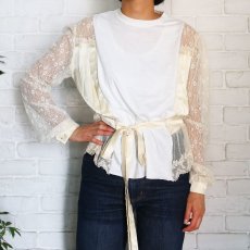 画像2: 【Wiz&Witch】"UNITED" VINTAGE LACE BLOUSE / OS (2)