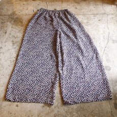 画像2: FLORAL PATTERN WIDE PANTS / FREE / MADE IN USA (2)