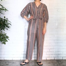 画像7:  【FREE PEOPLE】STRIPE PATTERN DESIGN JUMPSUIT /  Ladies XS (7)