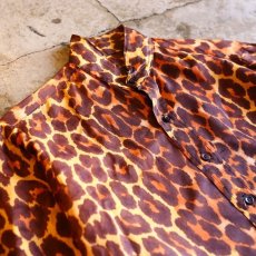 画像3: LEOPARD PATTERN DESIGN SHIRT / Ladies S / MADE IN USA (3)