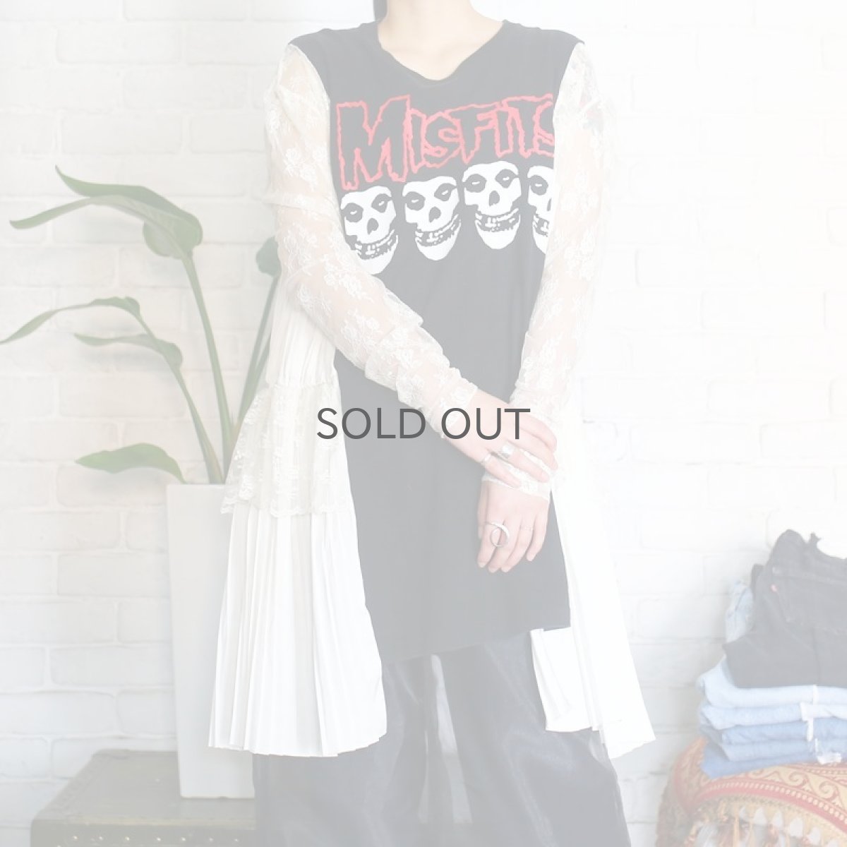 画像1: 【Wiz&Witch】"UNITED" ROCK L/S BLOUSE / OS (1)