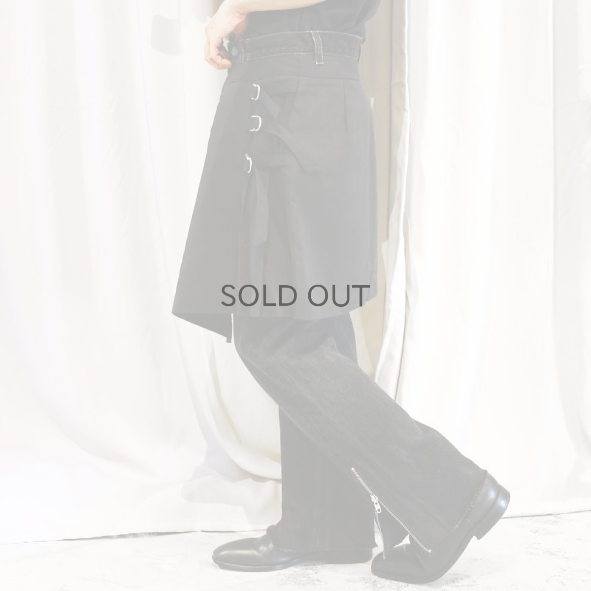 画像1: 【Wiz&Witch】"UNITED" WRAP DENIM PANTS / W30 (1)