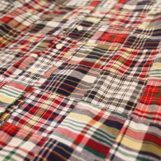 画像4: PATCHWORK CHECK DESIGN SHIRT / Mens XL (4)