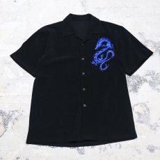 画像1: DRAGON EMBROIDERY DESIGN S/S SHIRT / Mens XL (1)