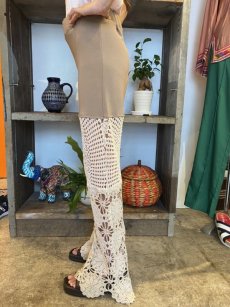 画像11: 【Wiz&Witch】VINTAGE LACE FLARE PANTS / W26~ (11)