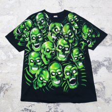 画像1: LIQUID BLUE　SKULL PRINTED S/S TEE / Mens XL (1)