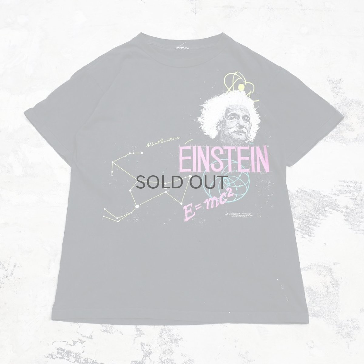 画像1: 80's "Einstein" FORMULA ART PRINT S/S TEE / Mens L (1)