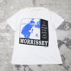 画像1: 80's OLD "MORRISSEY" PRINT TEE / Mens L (1)