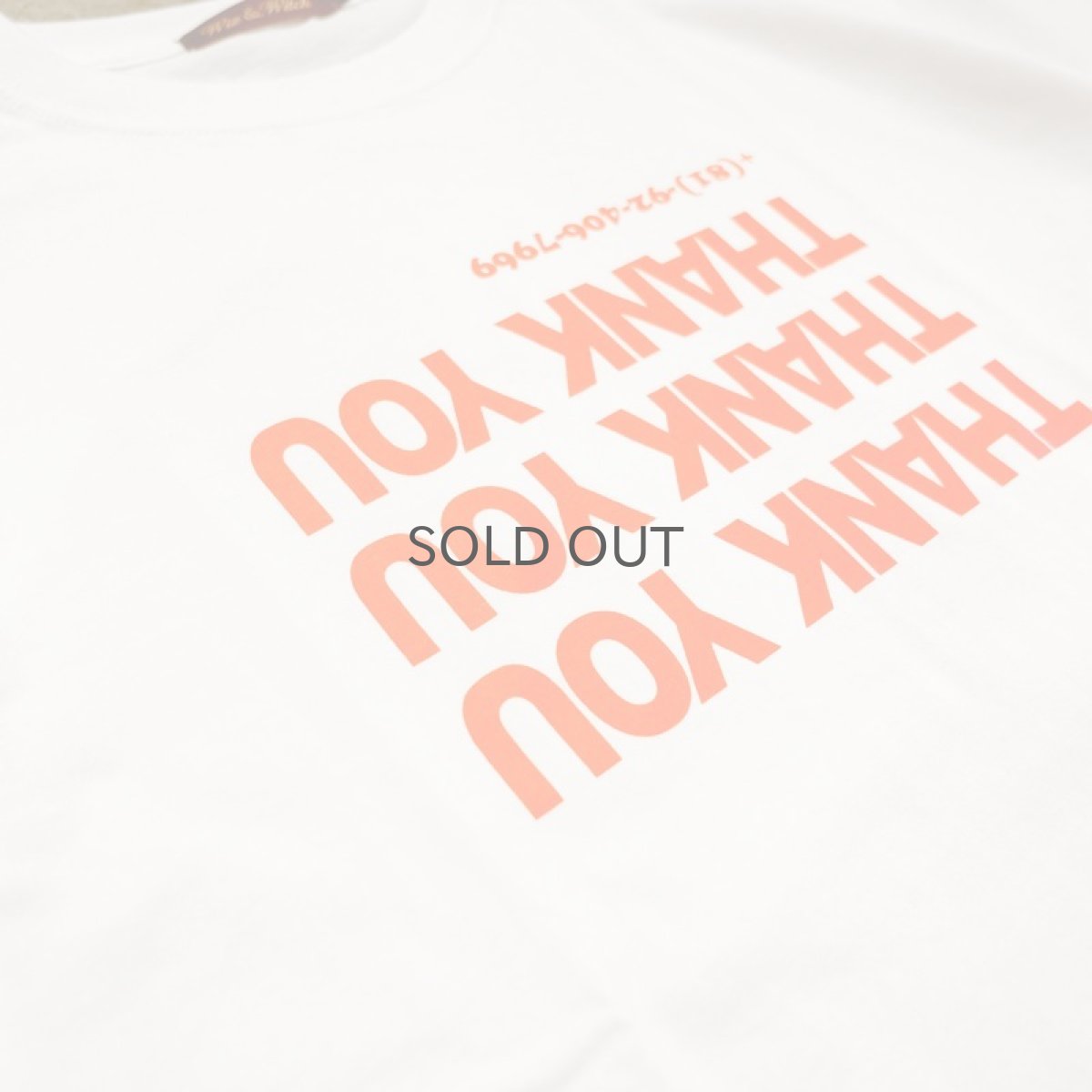 画像3: 【Wiz&Witch】THANK YOU TEE / WHITE×RED (3)