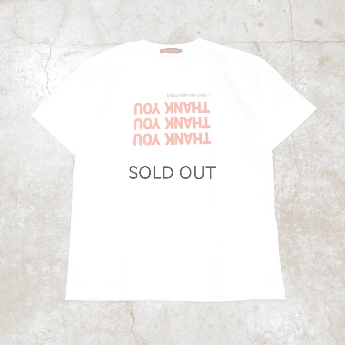 画像1: 【Wiz&Witch】THANK YOU TEE / WHITE×RED (1)