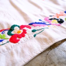 画像5: COLORFUL EMBROIDERY BLOUSE / Ladies L (5)