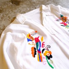 画像3: COLORFUL EMBROIDERY BLOUSE / Ladies L (3)