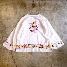 画像2: COLORFUL EMBROIDERY BLOUSE / Ladies L (2)