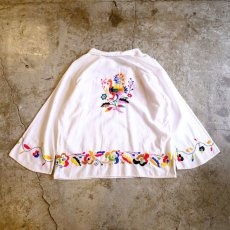 画像2: COLORFUL EMBROIDERY BLOUSE / Ladies L (2)