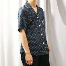 画像9: ALL OVER PATTERN S/S PAJAMA SHIRT / Mens M (9)